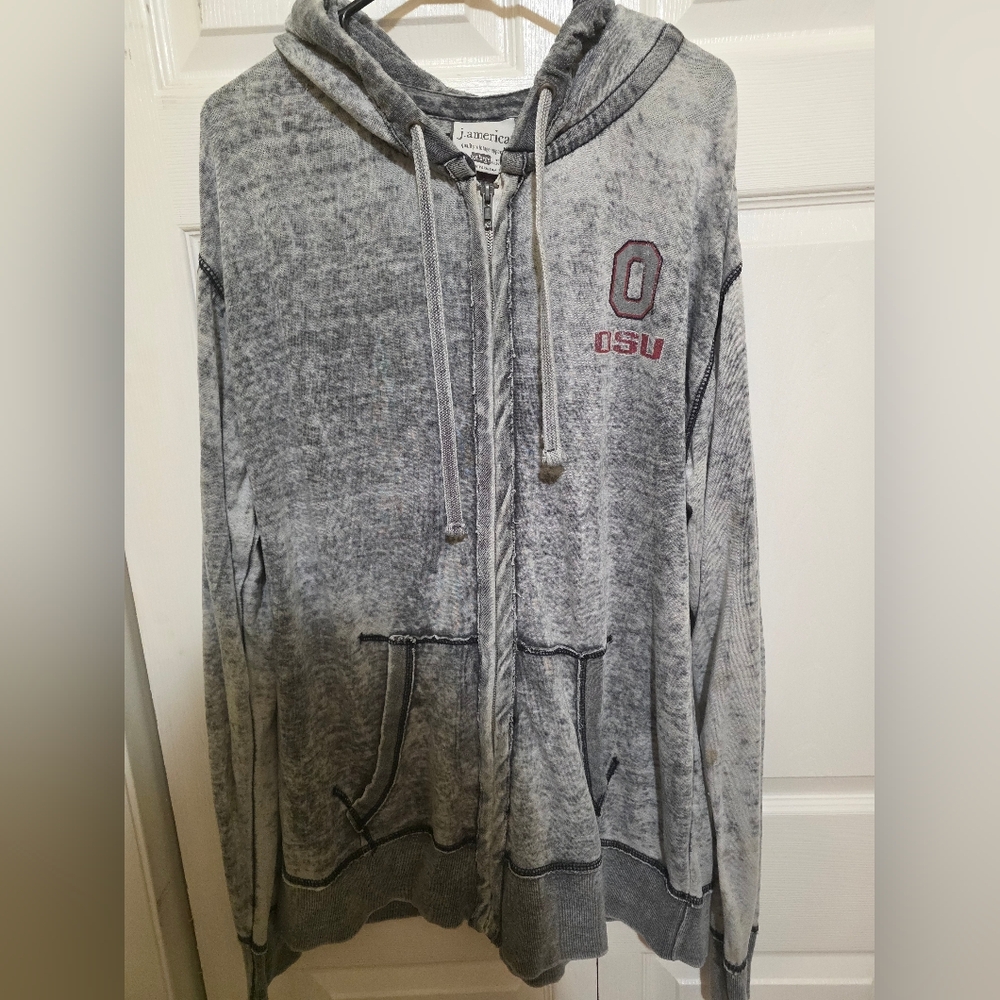Ohio State Vintage Zip-Up Hoodie